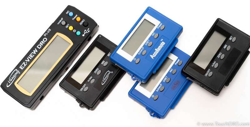 21-Bit Scale Displays (from left to right EZ-View, DigiMag, AcccuRemote, Shars, and generic)